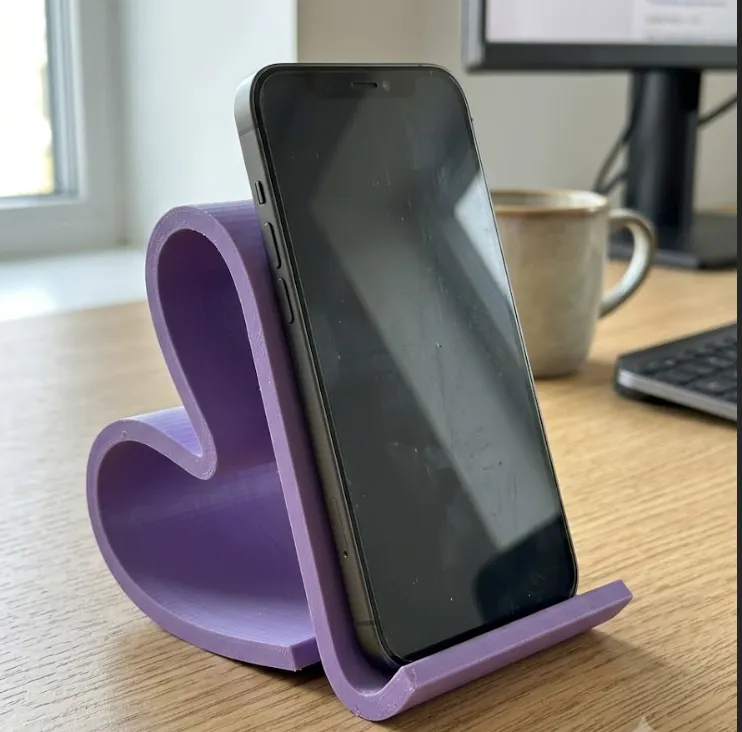 Stojak na telefon Serce