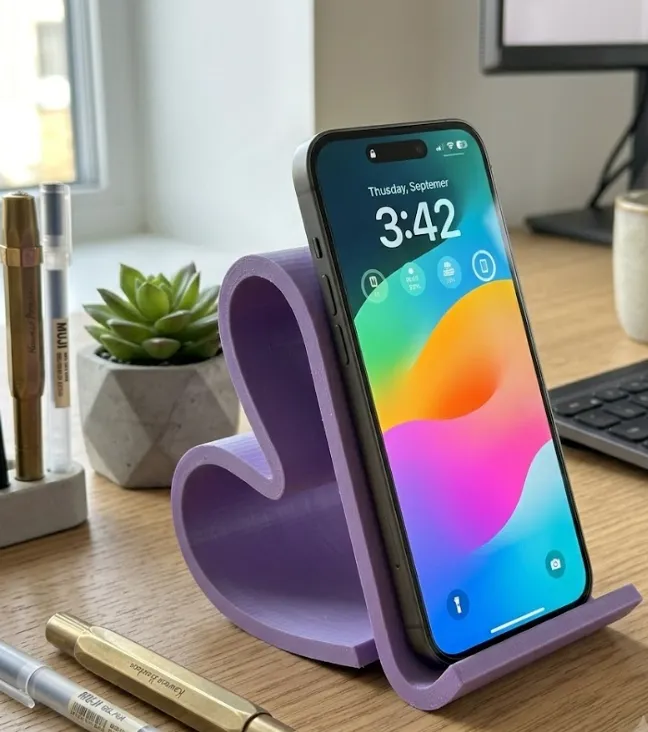 Stojak na telefon Serce - zdjęcie 2